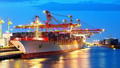 International trade and customs operations illustration International trade and customs operations illustration